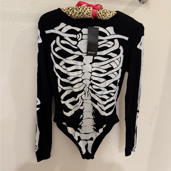 Nasty Gal Tops - Nasty Gal Skeleton long Sleeve Bodysuit